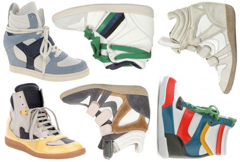 high-heeled sneakers